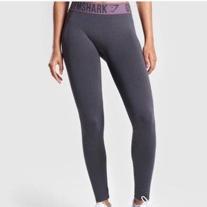 Gymshark Fit Leggings Charcoal/ Purple Wash